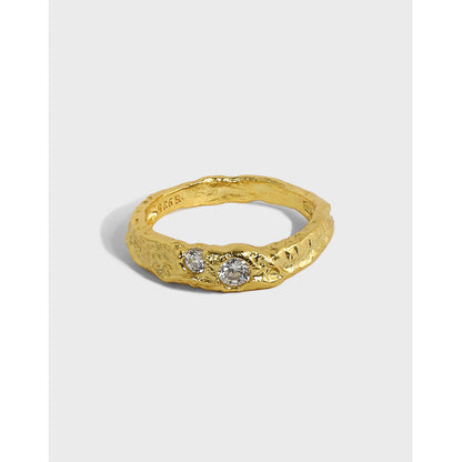 Gilded Foil Sparkle Statement Ring OPHRASTUDIO
