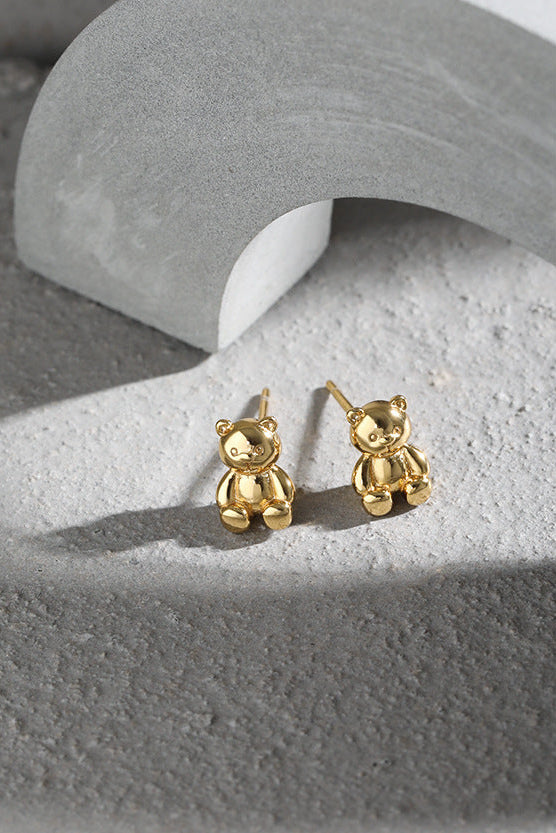 Tiny Teddy Stud Earrings OPHRASTUDIO