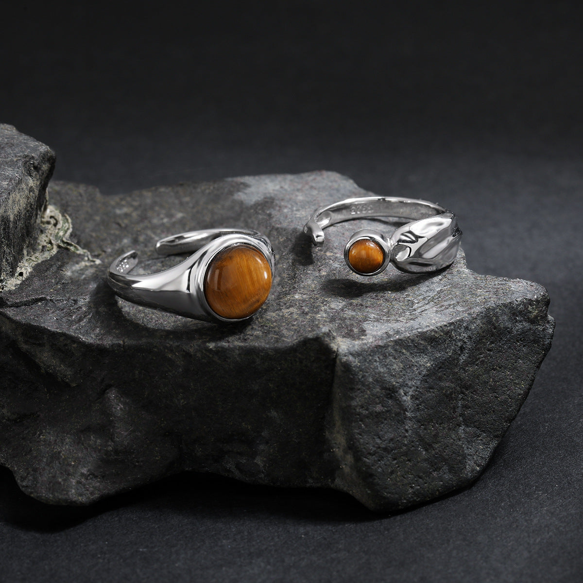 Tiger's Eye Signet Ring OPHRASTUDIO