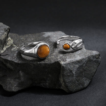 Tiger's Eye Signet Ring OPHRASTUDIO