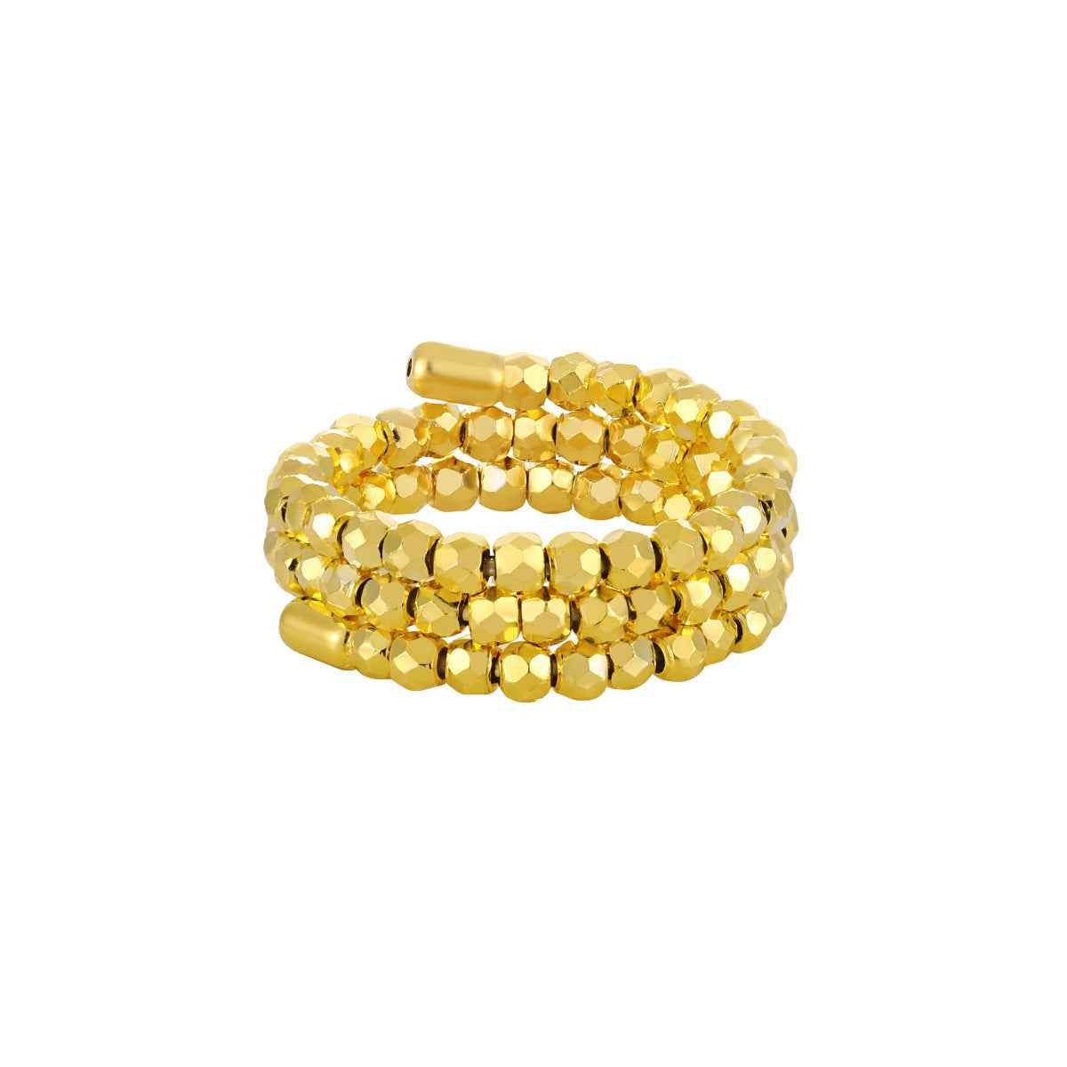 Diamond Wrap Silver Statement Ring