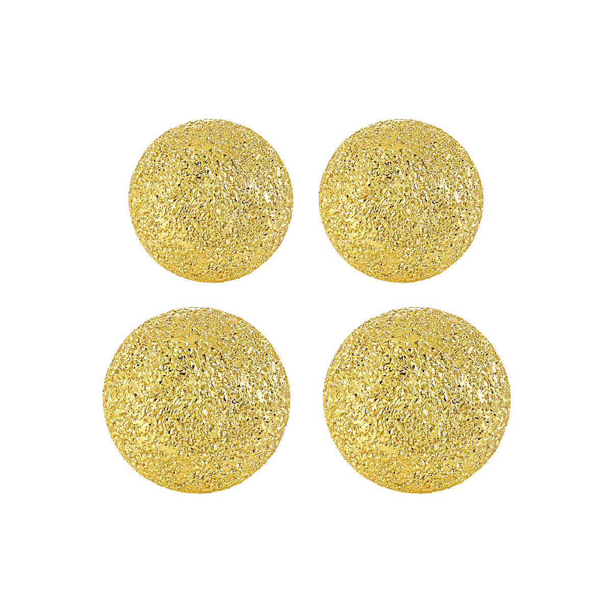 Lumi Shimmer Matte Sphere Silver Stud Earrings OPHRASTUDIO