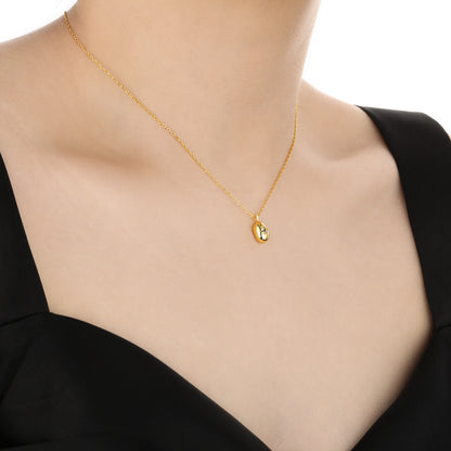 Celestial Spark Zircon Silver Pendant Necklace OPHRASTUDIO