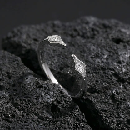 Diamond Halo Cuff Ring OPHRASTUDIO