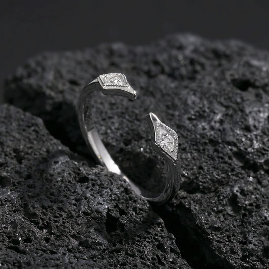Diamond Halo Cuff Ring OPHRASTUDIO