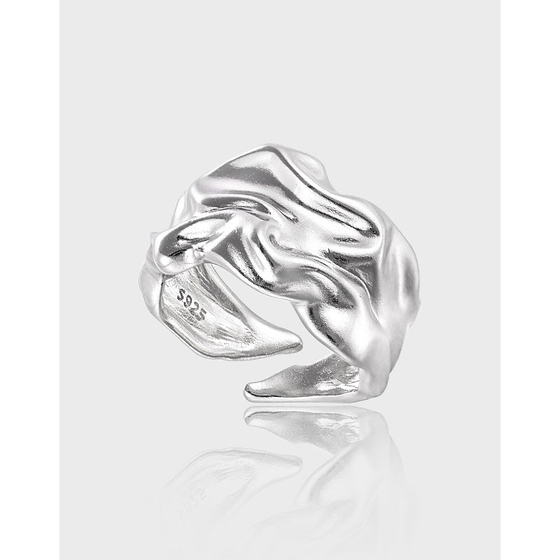 Liquid Drape Wide Band Ring OPHRASTUDIO