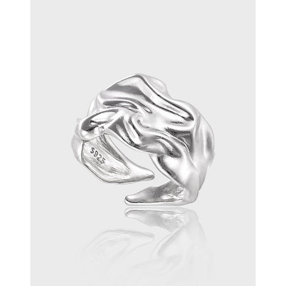 Liquid Drape Wide Band Ring OPHRASTUDIO