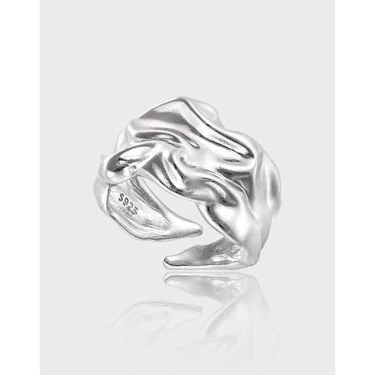 Liquid Drape Wide Band Ring OPHRASTUDIO