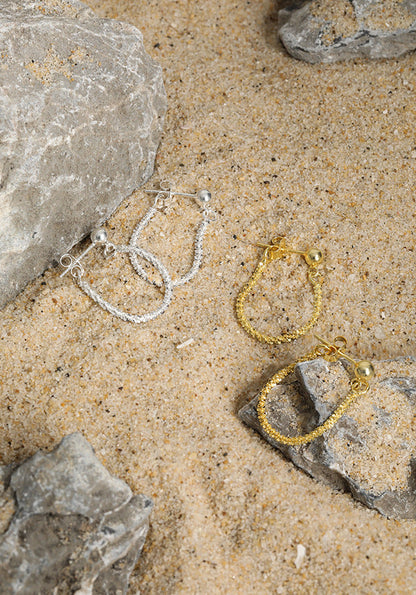 Stardust Twist Mini Hoop Earrings OPHRASTUDIO