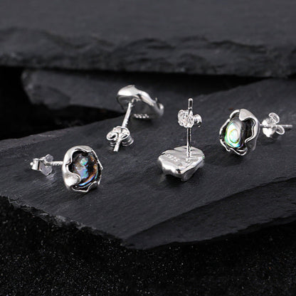 Iridescent Abalone Stud Earrings OPHRASTUDIO