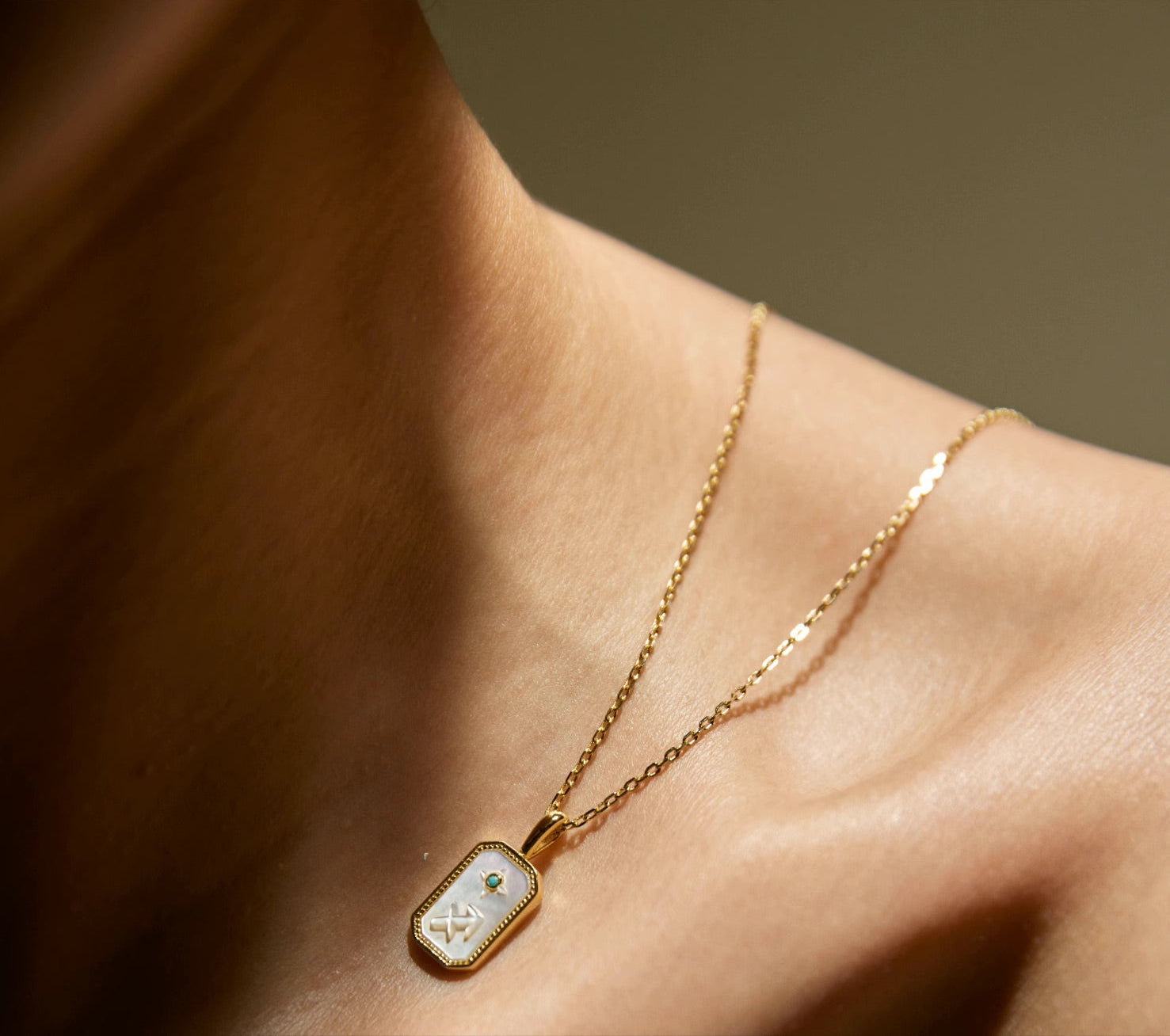 Celestial Zodiac Sterling Silver Pendant Necklace OPHRASTUDIO