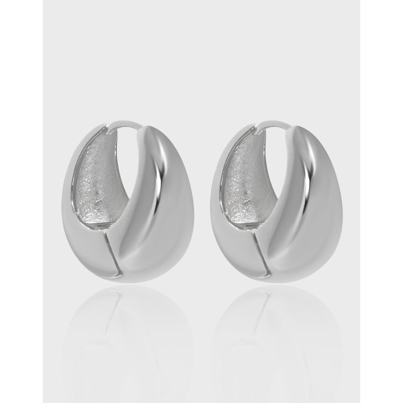Sculpted Curve Hoop Earrings OPHRASTUDIO