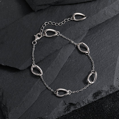 Wave Orbit Sterling Silver Bracelet OPHRASTUDIO