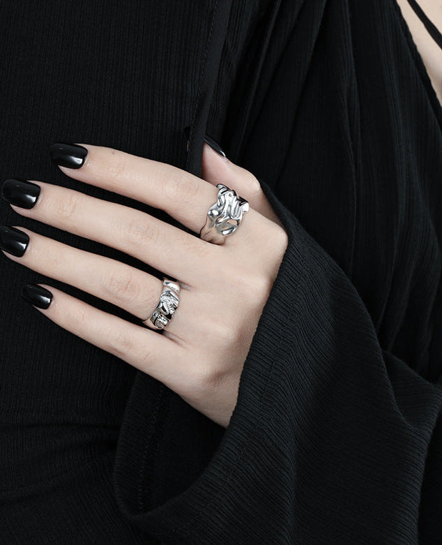 Liquid Drape Wide Band Ring OPHRASTUDIO