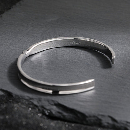 Polished Knot Sterling Silver Cuff Bracelet OPHRASTUDIO