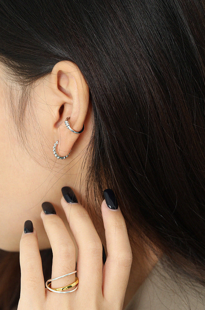 Minimal Knot Ear Cuff Earring OPHRASTUDIO