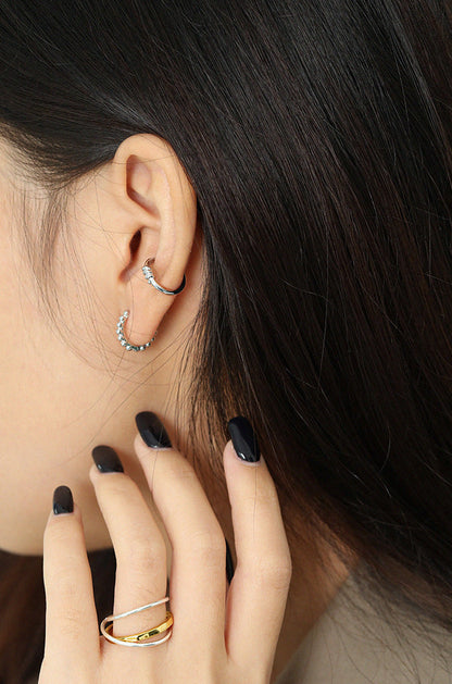 Minimal Knot Ear Cuff Earring OPHRASTUDIO