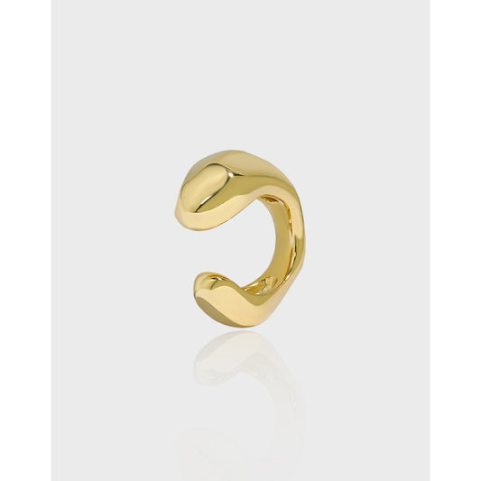 Chunky Silver Ear Cuff Earring OPHRASTUDIO