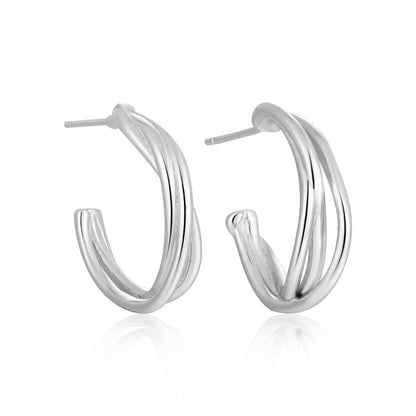 Layered Wrap C-Hoop Earrings OPHRASTUDIO