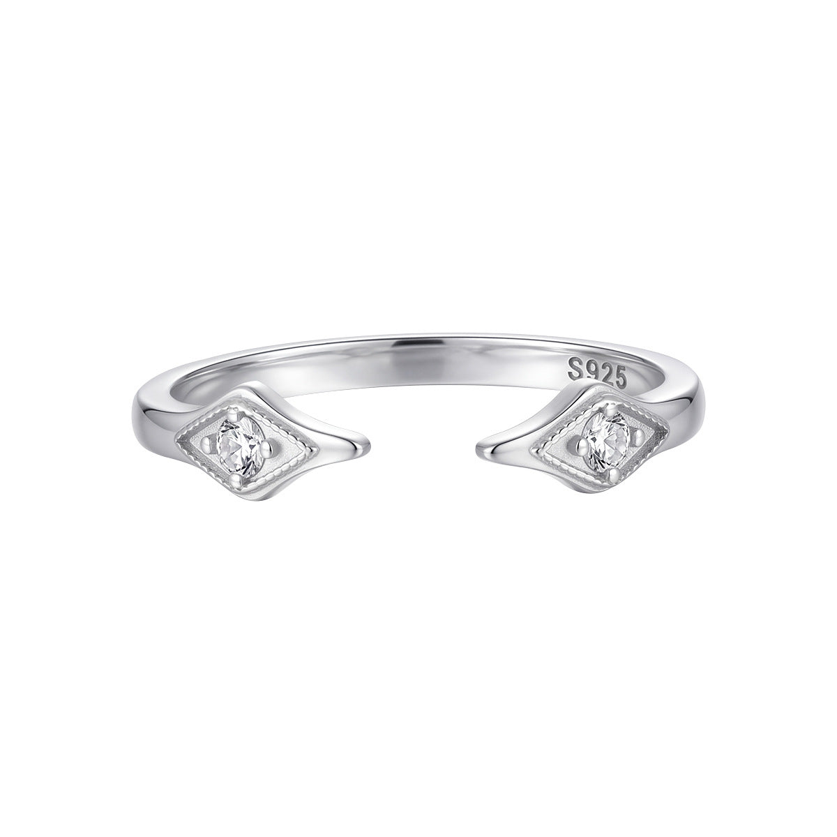Diamond Halo Cuff Ring OPHRASTUDIO