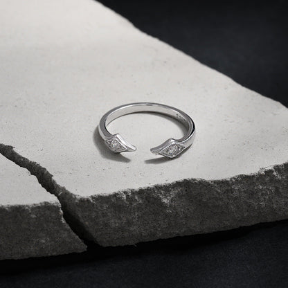Diamond Halo Cuff Ring OPHRASTUDIO
