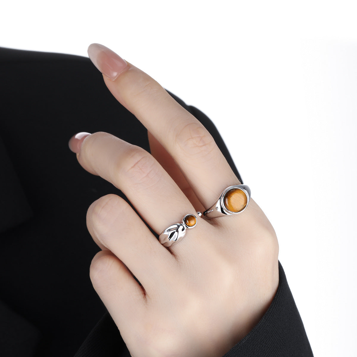 Tiger's Eye Signet Ring OPHRASTUDIO