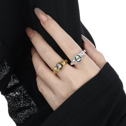 Abalone Shell Statement Ring OPHRASTUDIO