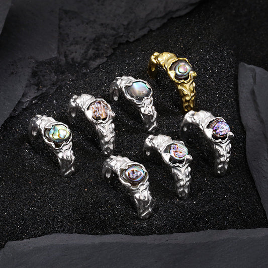 Abalone Shell Statement Ring OPHRASTUDIO