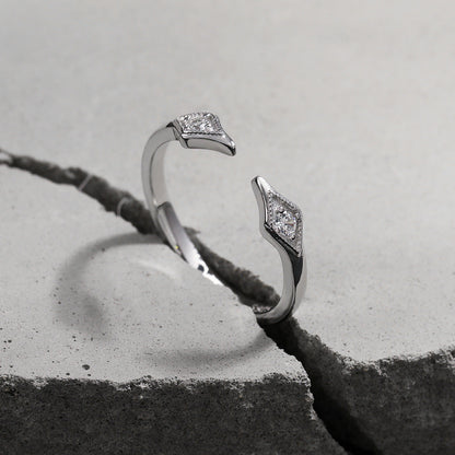 Diamond Halo Cuff Ring OPHRASTUDIO