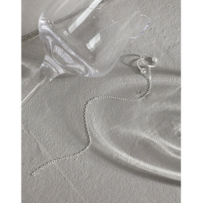 Single Chain Tassel Ear Cuff Earring OPHRASTUDIO