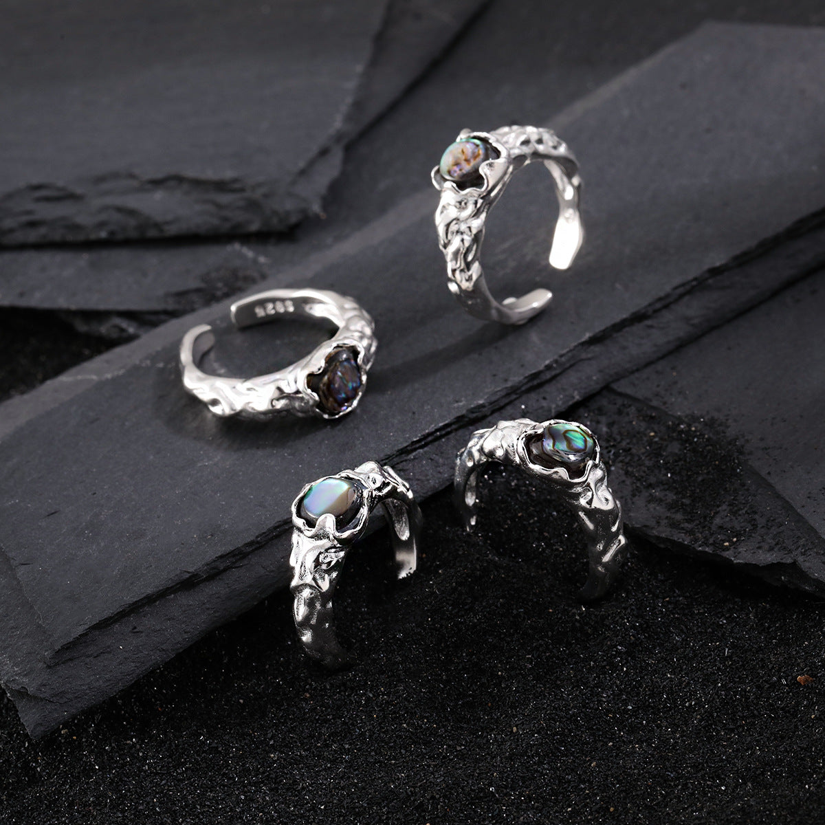 Abalone Shell Statement Ring OPHRASTUDIO