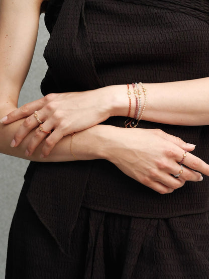 Fields of Summer Clover Braided Silver Ring OPHRASTUDIO