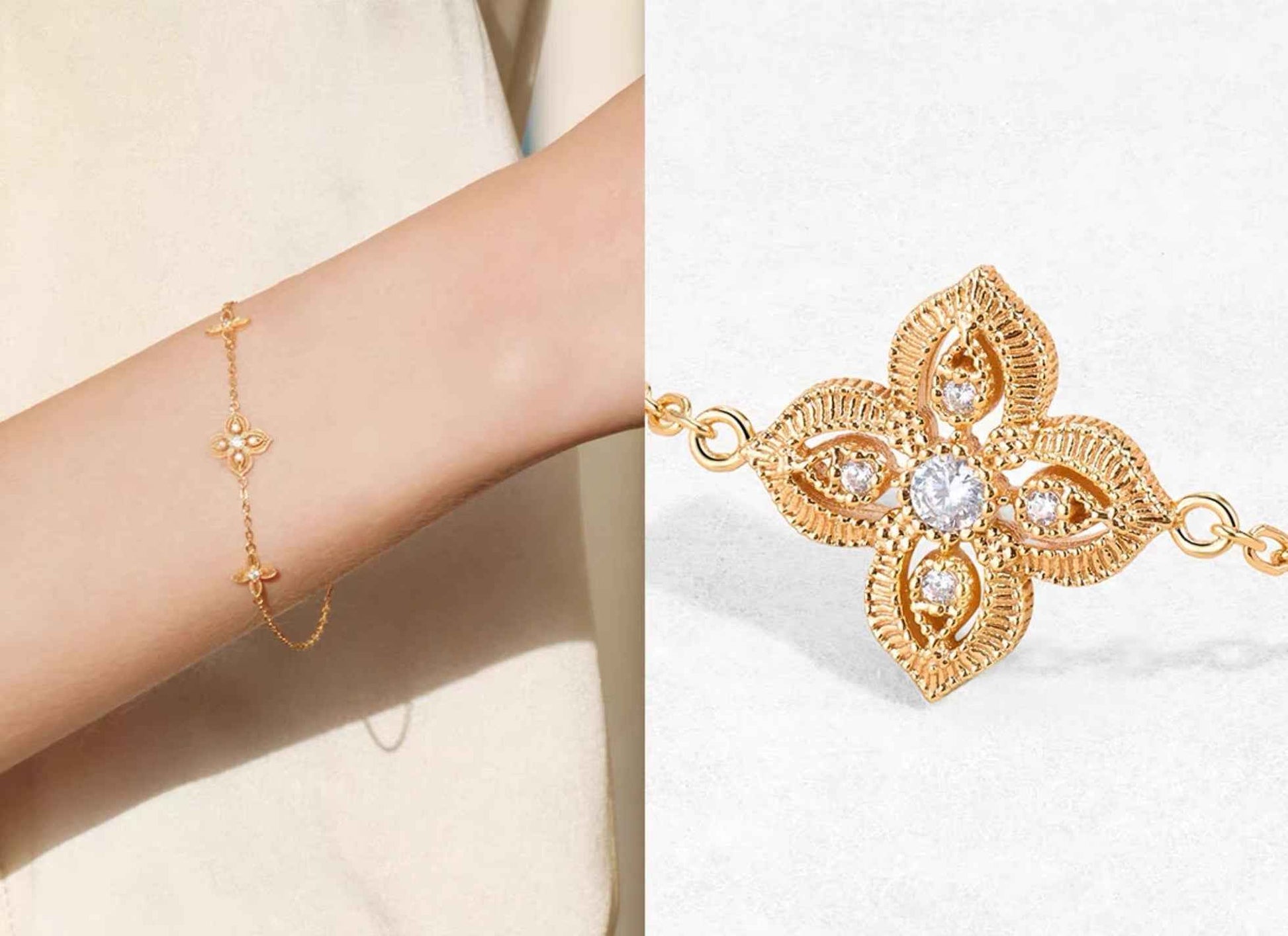 Lost Spring Valley Silver Clover Bracelet