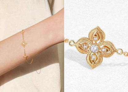 Lost Spring Valley Silver Clover Bracelet